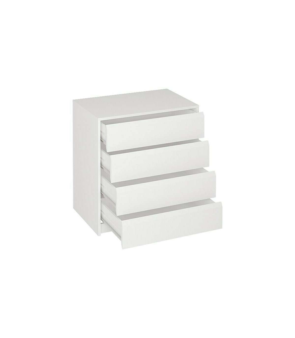 Cajonera De 70 Cm Para Armario 4 Cajones Acabado Blanco Bisel. 73,4 Cm(alto)70 Cm(ancho)45_4