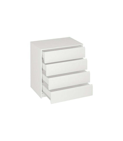 Cajonera De 70 Cm Para Armario 4 Cajones Acabado Blanco Bisel. 73,4 Cm(alto)70 Cm(ancho)45_5