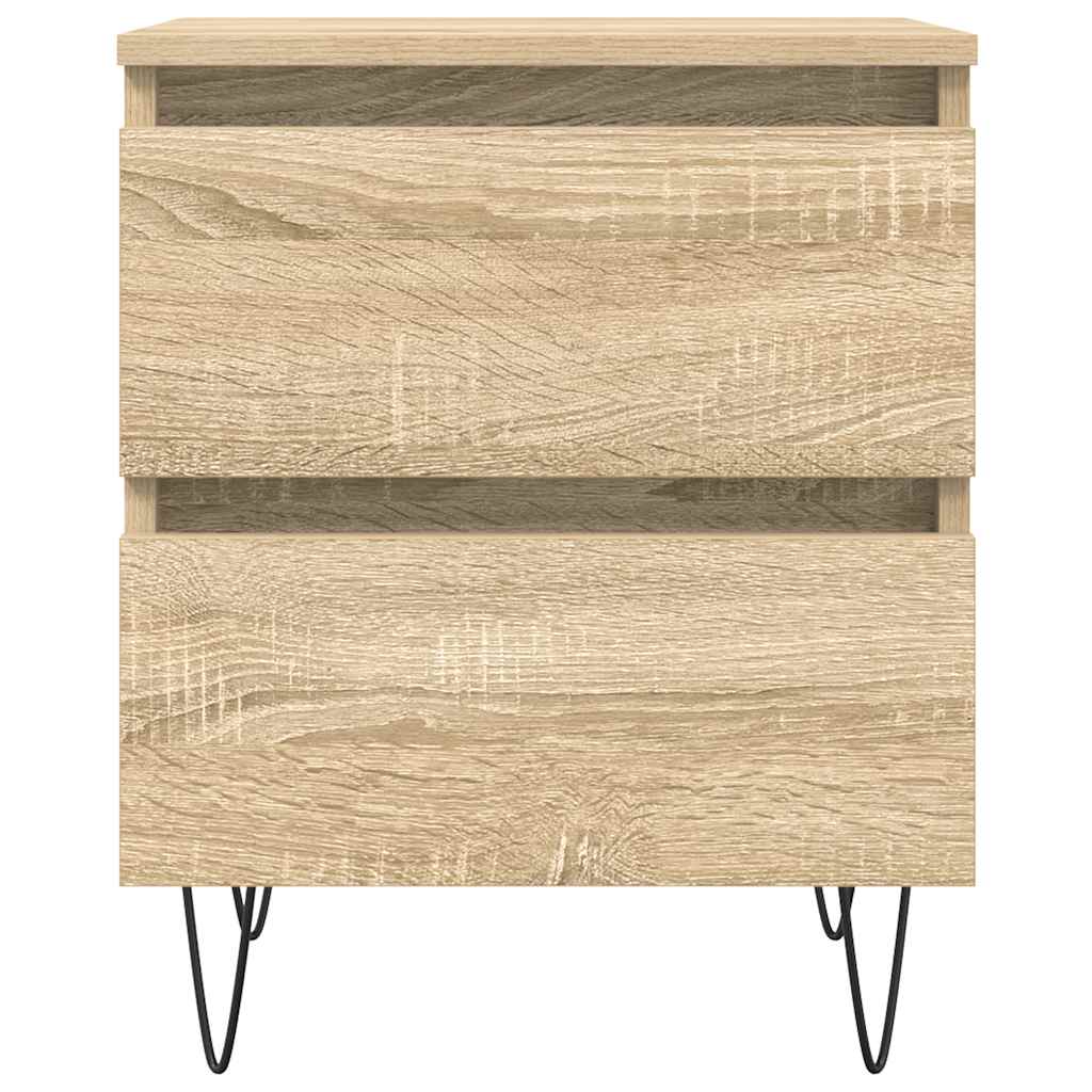 Mesitas Noche 2 Uds Madera Ingeniería Roble Sonoma 40x35x50 Cm_3