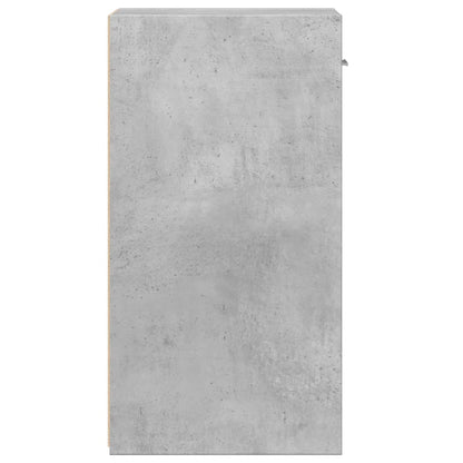 Mesita De Noche Madera De Ingeniería Gris Hormigón 35x34x65 Cm_4