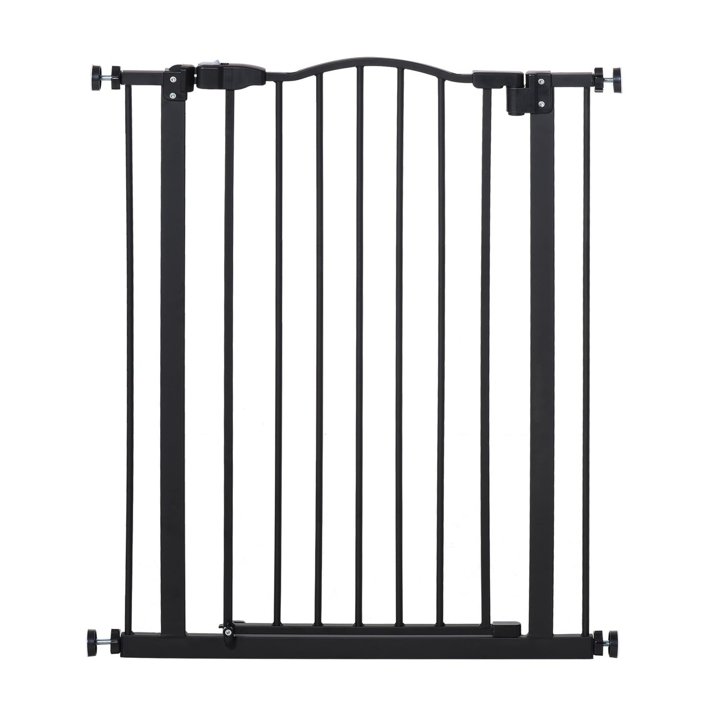 Pawhut Barrera De Seguridad Extensible Con 2 Extensiones 74-80x94 Cm Negro_0