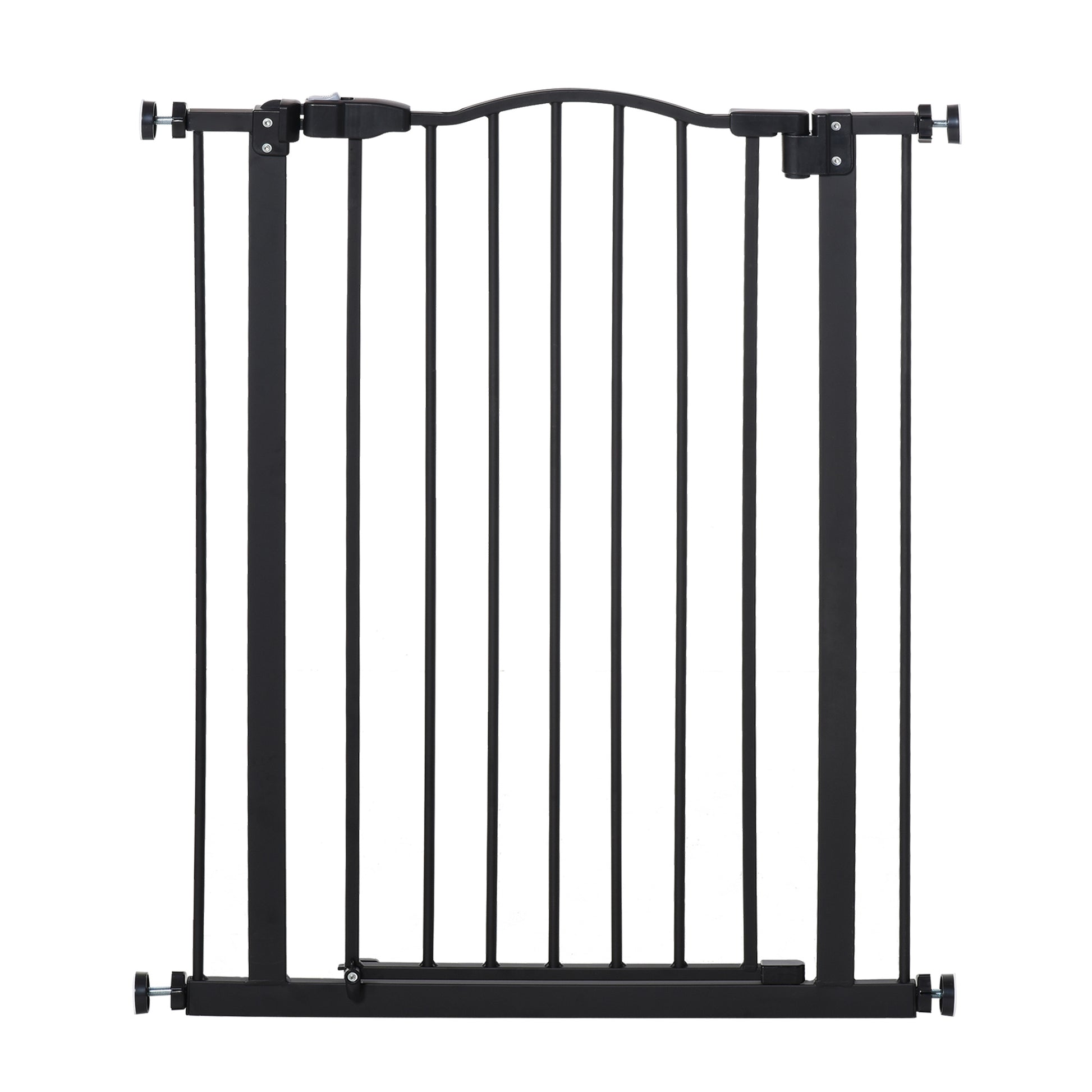 Pawhut Barrera De Seguridad Extensible Con 2 Extensiones 74-80x94 Cm Negro_0