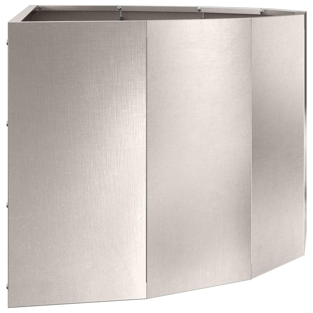 Jardinera Plateado 90 X 45 X 35 Cm Acero Inoxidable_5