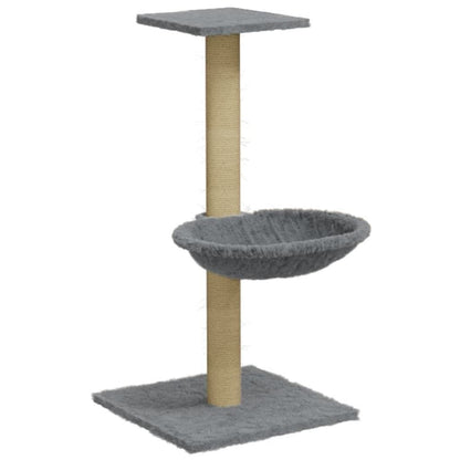Vidaxl Rascador Para Gatos Con Poste De Sisal Gris Claro 74 Cm_0