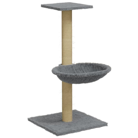 Vidaxl Rascador Para Gatos Con Poste De Sisal Gris Claro 74 Cm_0
