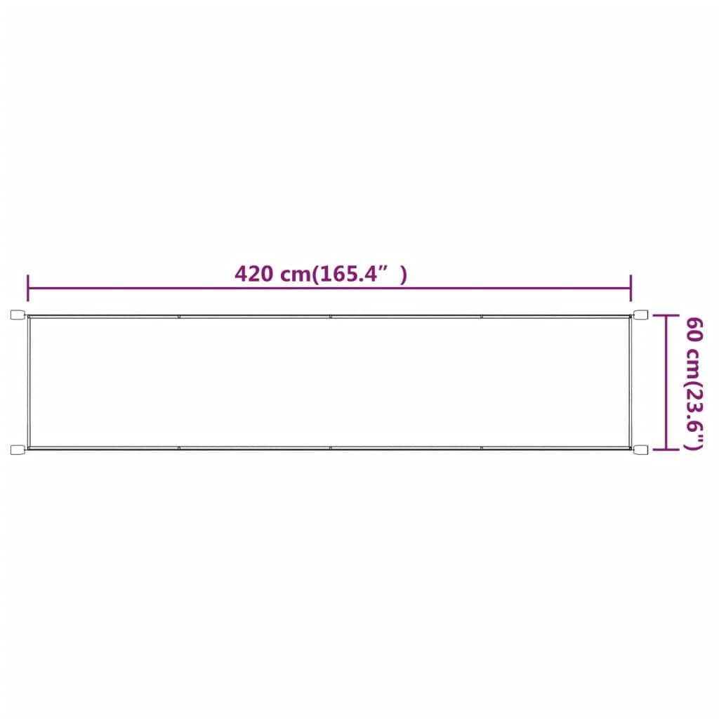 Vidaxl Toldo Vertical Tela Oxford Azul 60x420 Cm_2