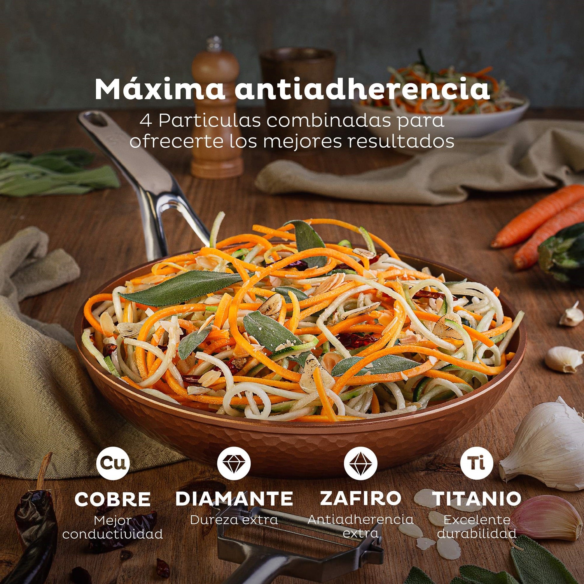 Set Sartén Grill Y Wok 28cm San Ignacio