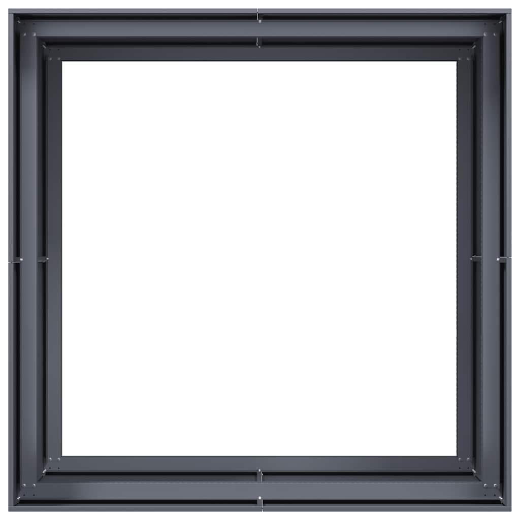 Jardinera Acero Gris Antracita 100x100x80 Cm_4