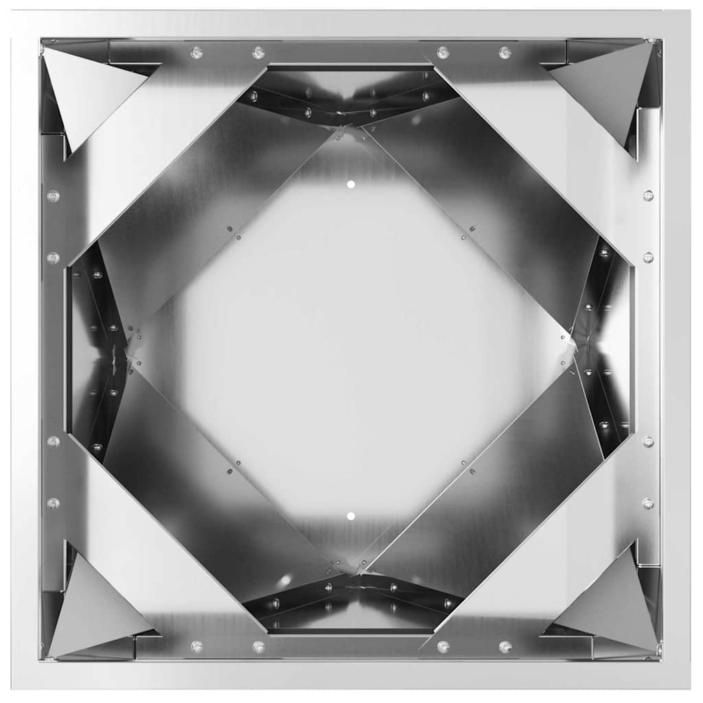Jardinera Plateado 40 X 40 X 75 Cm Acero Galvanizado_5