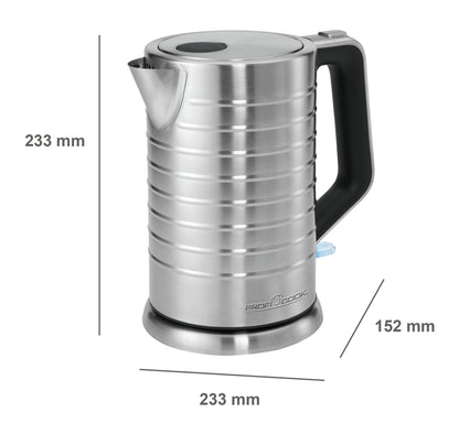 Hervidor Agua Eléctrico, 1,7 L, Sin Bpa, Acero Inoxidable, Resistencia Oculta, Inalámbrico Proficook Wks1119, 2200w_5