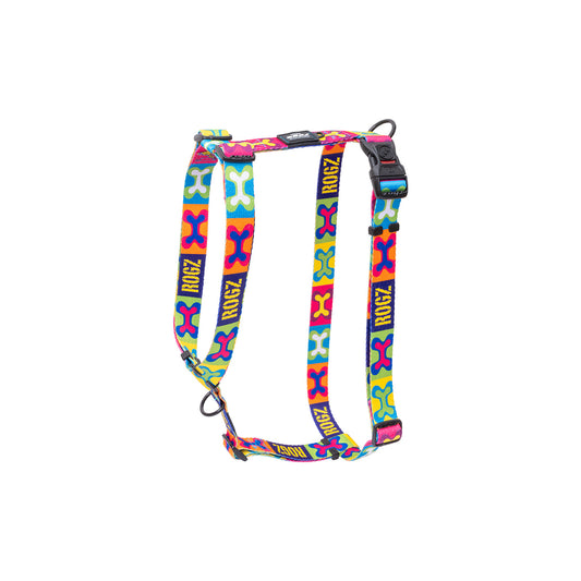 Arnés Para Perro, Modelo Fusion De Rogz, Estampado Pop Art. Talla S (8-14kg)_0