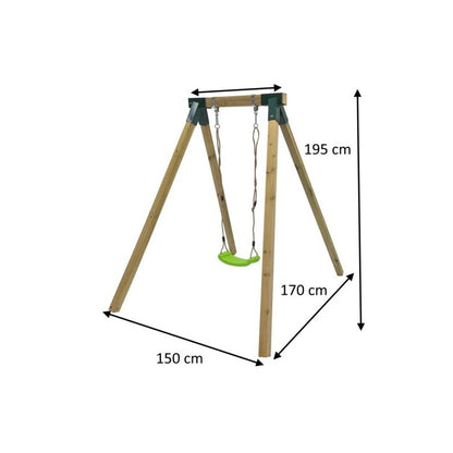 Columpio Individual De Madera Cuadrada Masgames Aiko L._2