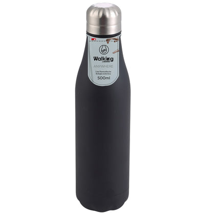 Botella Termo Cola 500ml Acero Inoxidable Negro Walking Anywhere_5