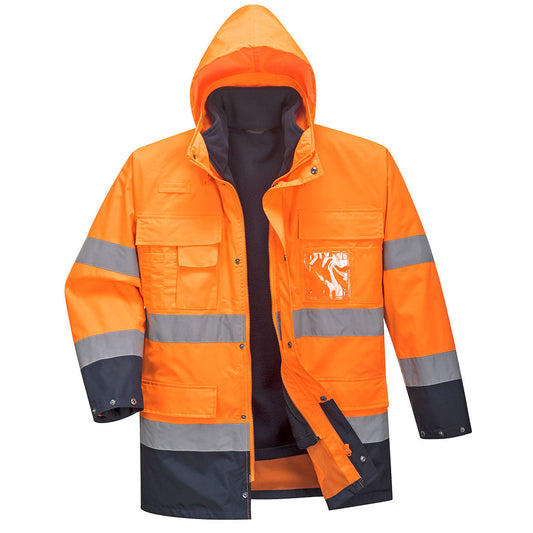 Chaqueta Bicolor De Alta Visibilidad 3 En 1 Lite Para Profesionales / L / Amarillo-marino_0