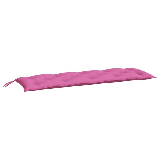 Vidaxl Cojín De Banco De Jardín Tela Oxford Rosa 150x50x7 Cm_0