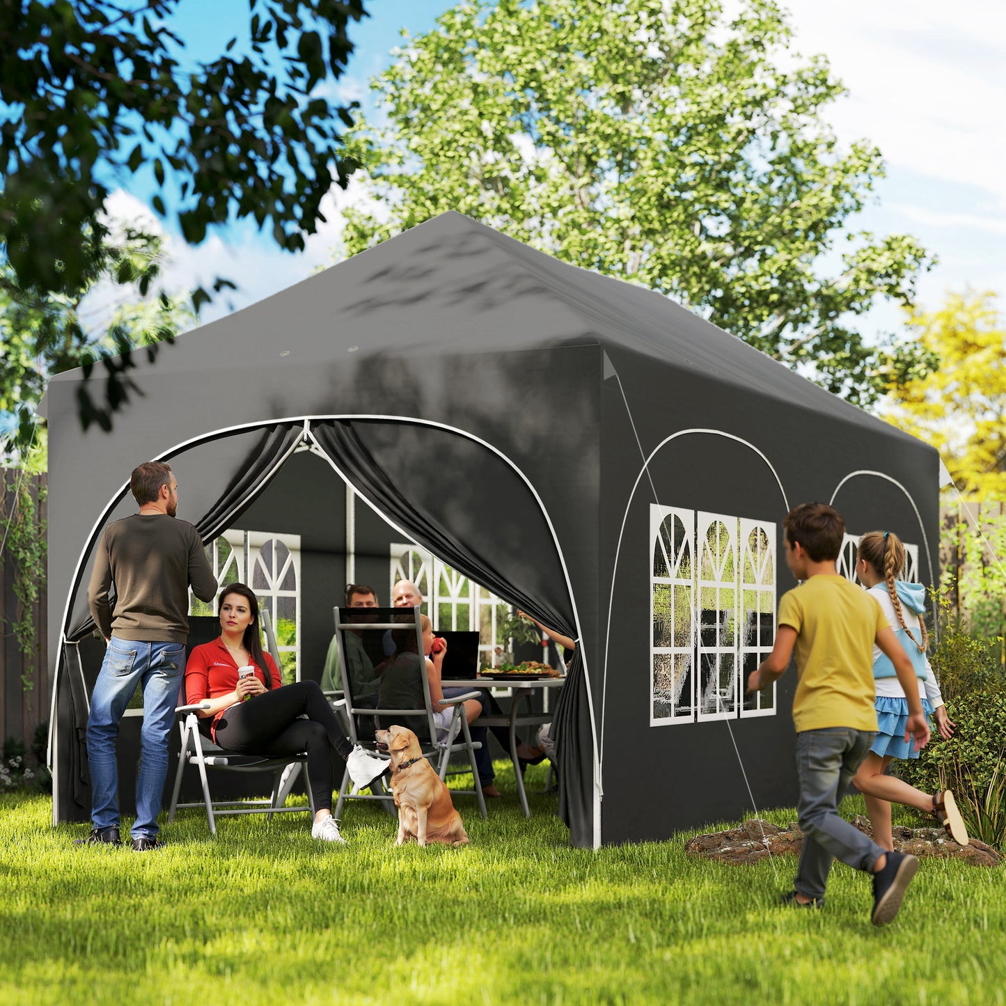Outsunny Carpa Plegable 6x3 M_1
