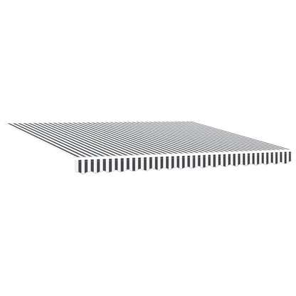Toldo Retráctil Automático Gris Antracita Y Blanco 400x300 Cm_3