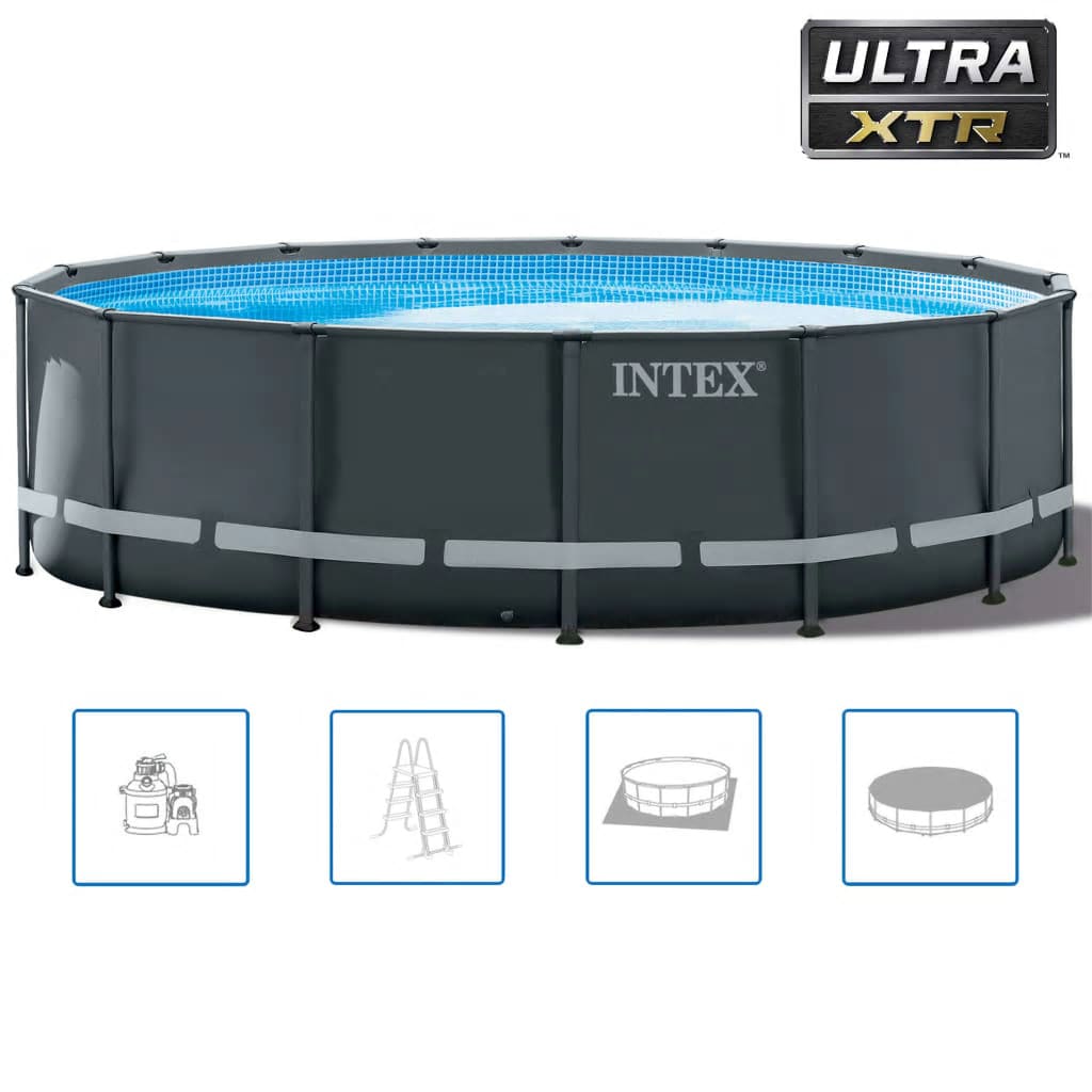 Intex Conjunto De Piscina Redonda Ultra Xtr Frame 488x122 Cm_0
