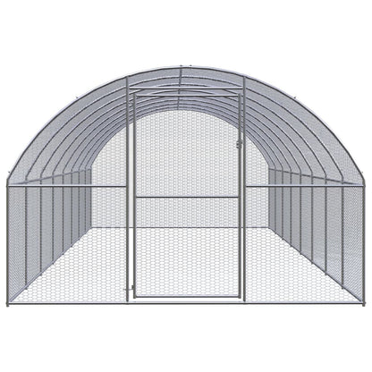 Vidaxl Gallinero De Exterior De Acero Galvanizado 3x8x2 M_1