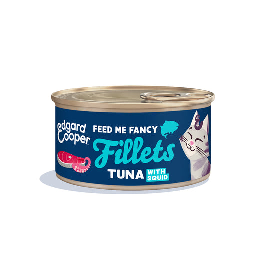 Filetes de atún con calamar para gatos Edgard & Cooper 70 g