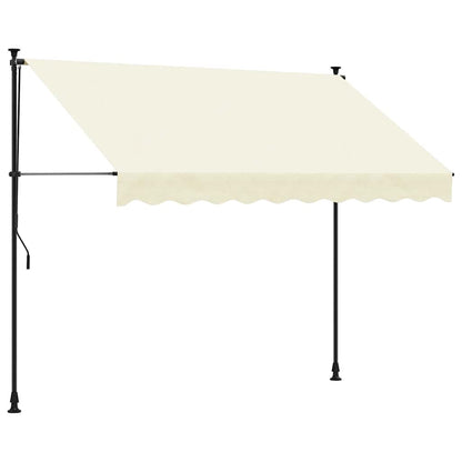 Toldo Retráctil De Tela Y Acero Crema 300x150 Cm_0