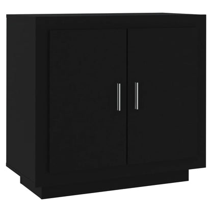Aparador De Madera Contrachapada Negro 80x40x75 Cm / Vetonek_1