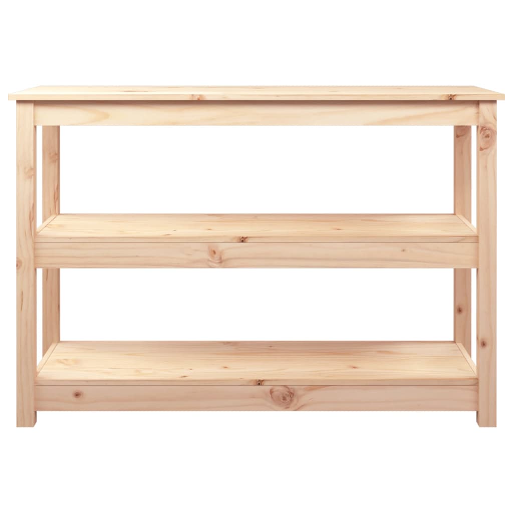 Mesa Consola Madera Maciza De Pino 110x40x74 Cm_3