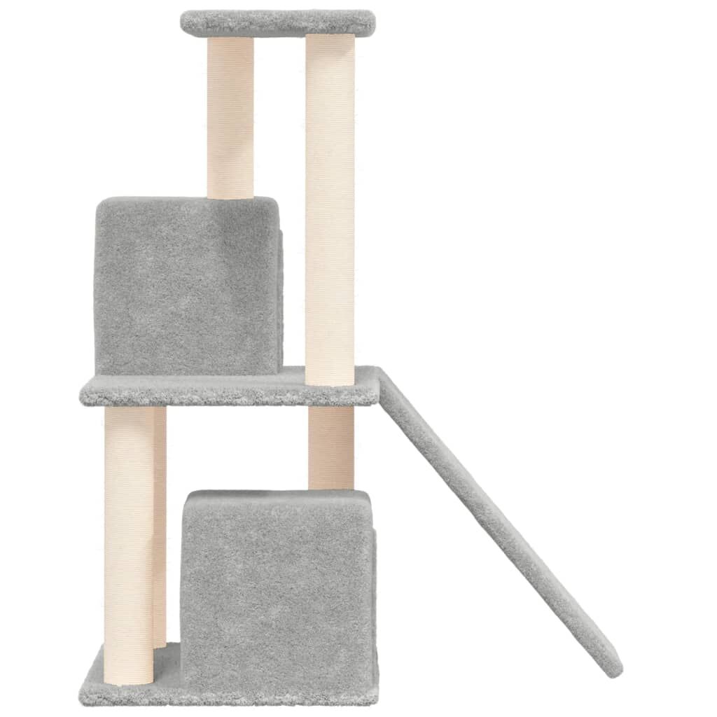 Vidaxl Rascador Para Gatos Con Postes De Sisal Gris Claro 82 Cm_3