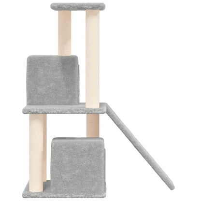 Vidaxl Rascador Para Gatos Con Postes De Sisal Gris Claro 82 Cm_3