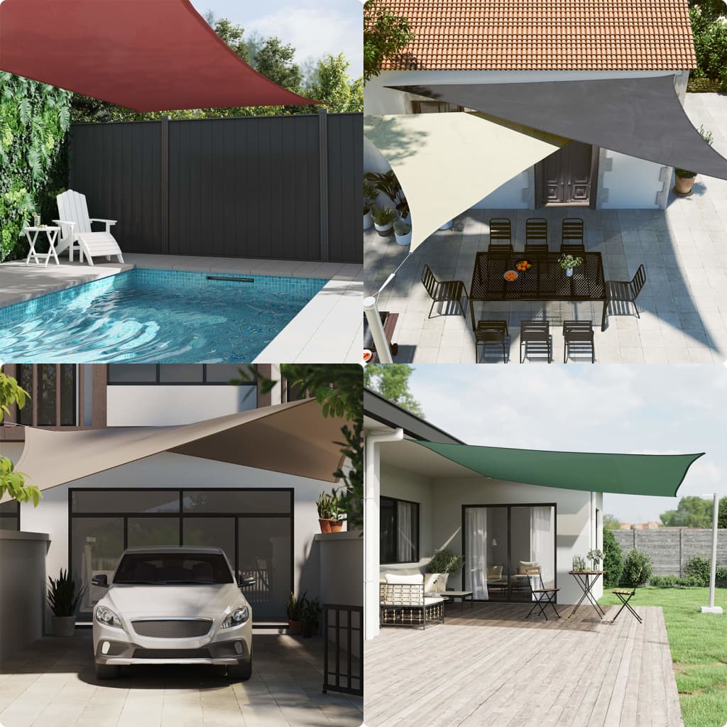 Toldo De Vela Triangular Tela Oxford Negro 3x3x4,24 M_1