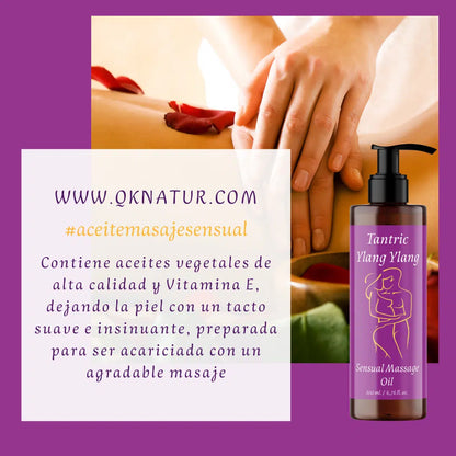 QKnatur - Aceite Masaje Ylang Ylang 200ml - Masajes Corporales Estimulantes Y Relajantes. Con Ingredientes Naturales_3