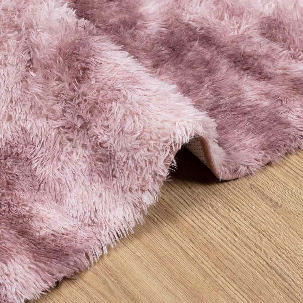 Vidaxl Alfombra De Pelo Largo Navarra Rosa Polvoriento 160x230 Cm_4