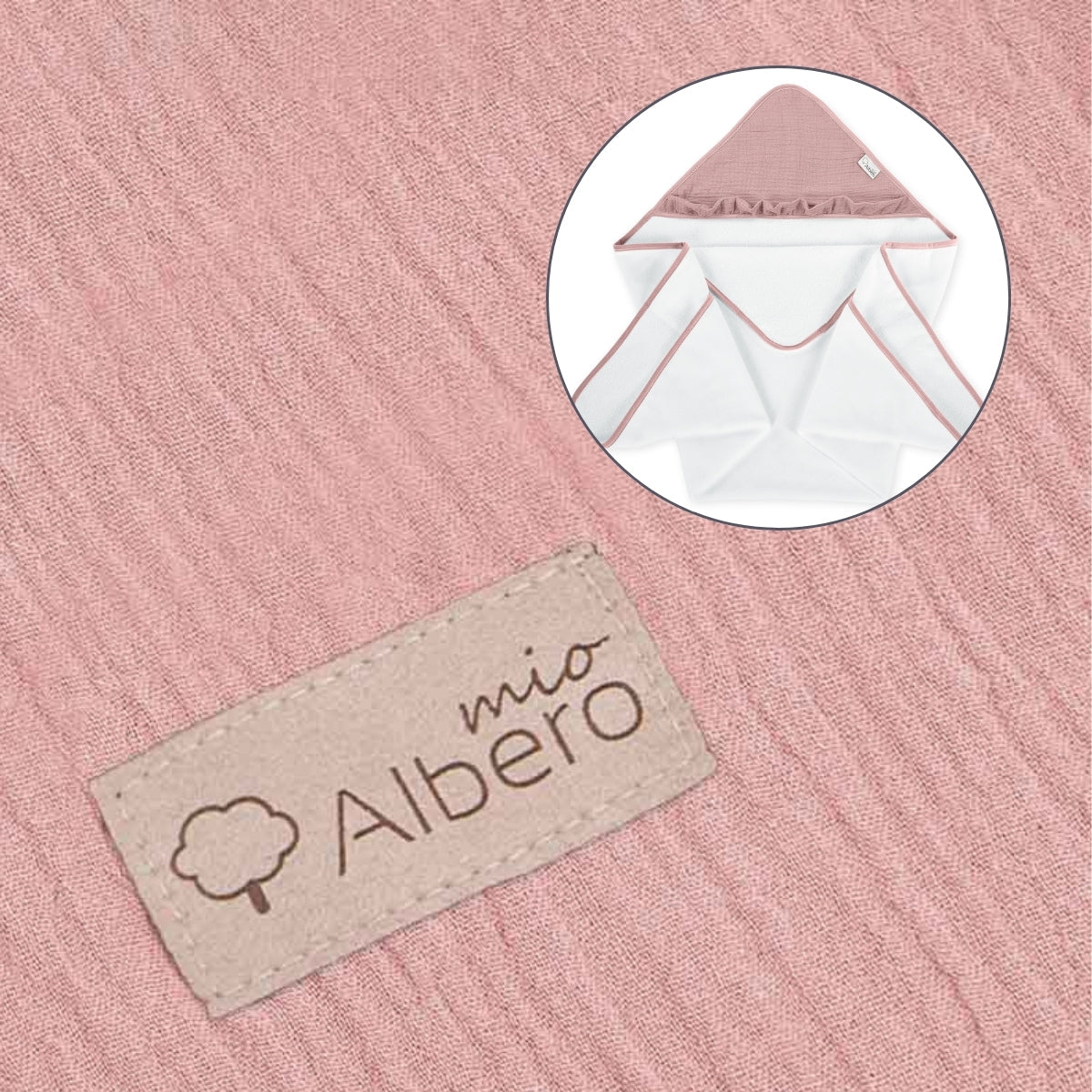 Maxicapa De Baño Para Bebés Cotton Color Rosa