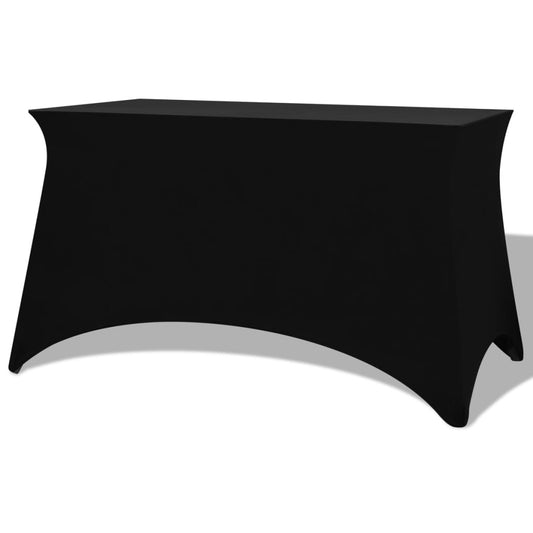 Vidaxl Funda Elástica Para Mesa 2 Uds 120x60,5x74 Negro_0
