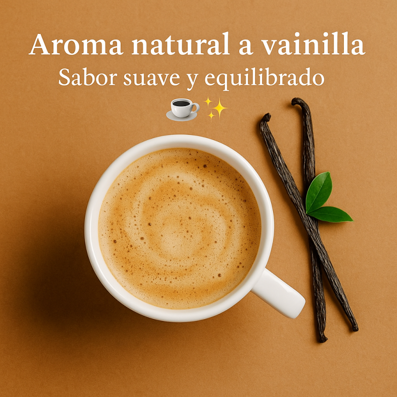 Café Aromatizado Crema De Vainilla 250 G – 100 % Arábica Natural | Tostado Premium Con Aroma Suave A Vainilla_2