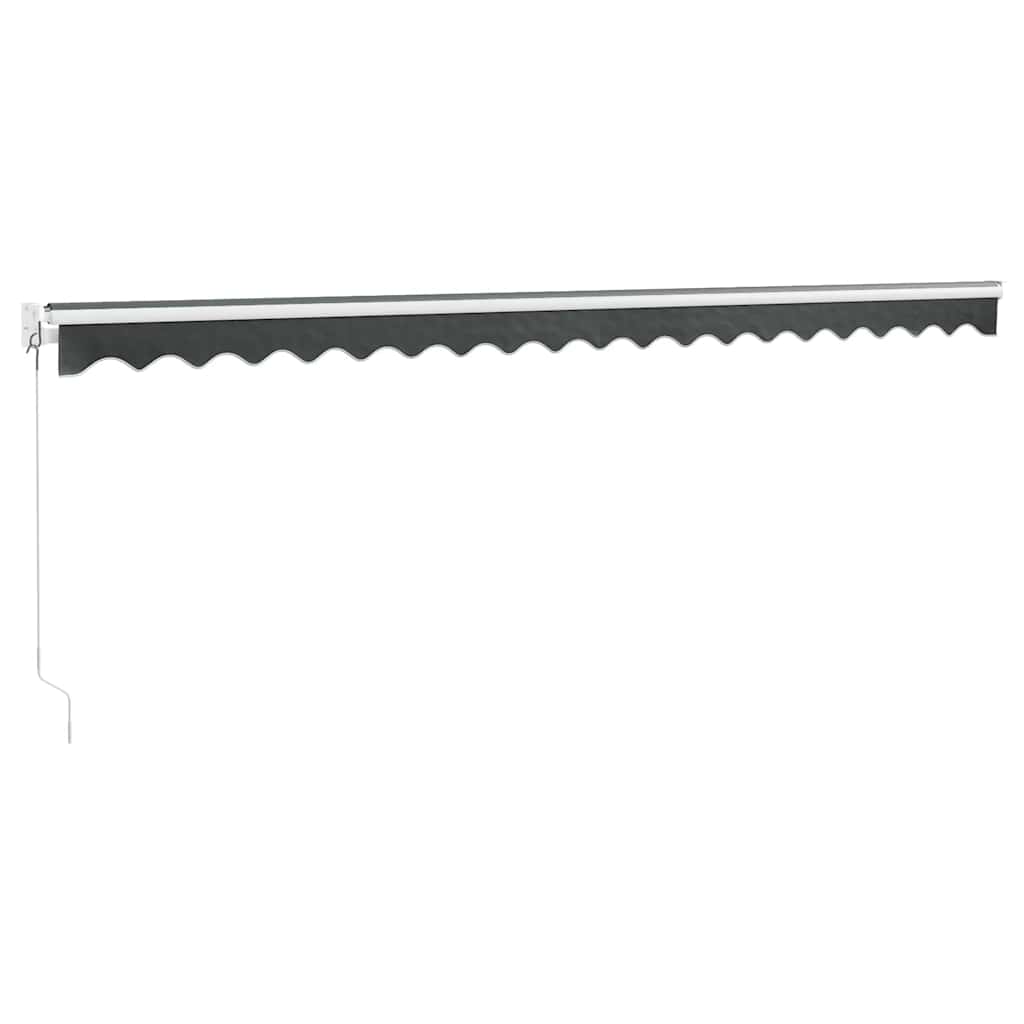 Toldo Retráctil Aluminio Y Tela Gris Antracita 5x3 M_5