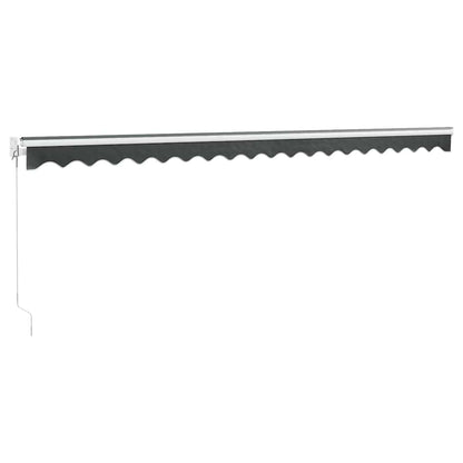 Toldo Retráctil Aluminio Y Tela Gris Antracita 5x3 M_5