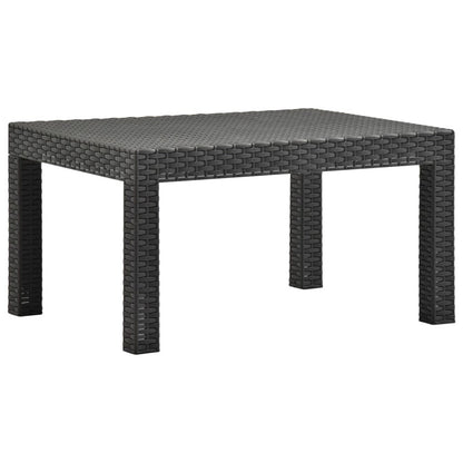 Vidaxl Set De Muebles Jardín 2 Piezas Con Cojín Pp Ratán Gris Antracita_5