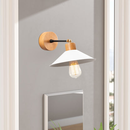 Aplique De Pared, Metal , Blanco, 24x24x20, Casquillo E 27 Max 40 W_4