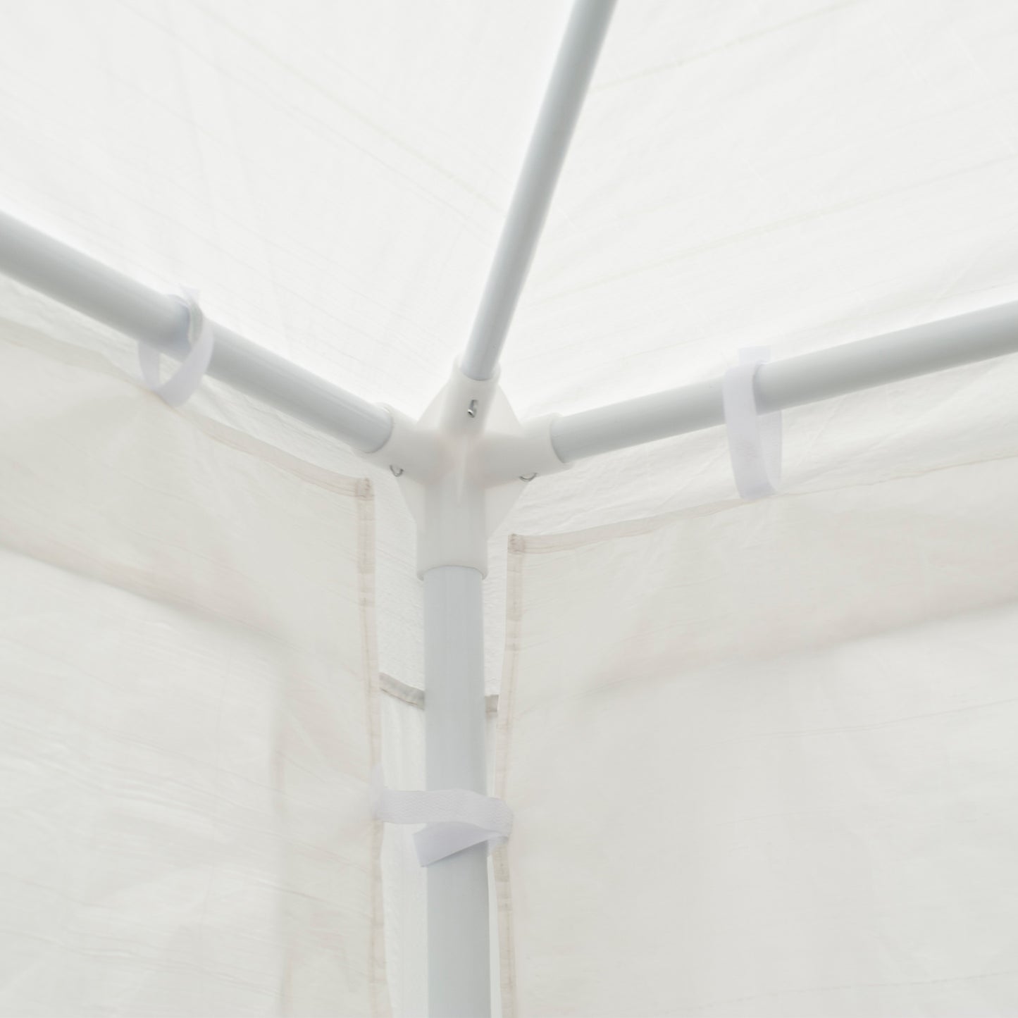 Outsunny Carpa Jardín 6x3x2,5 M Con 4 Paredes Laterales 2 Ventanas Blanco_4