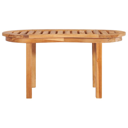 Mesa De Centro De Madera Maciza De Teca 90x50x45 Cm_0
