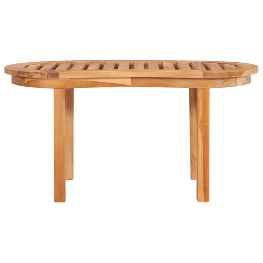 Mesa De Centro De Madera Maciza De Teca 90x50x45 Cm_0