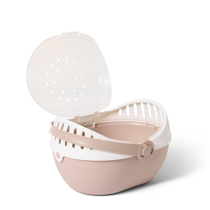 Savic Transp. Elmo Roed.36x28x22cm Rosa Champagne_1