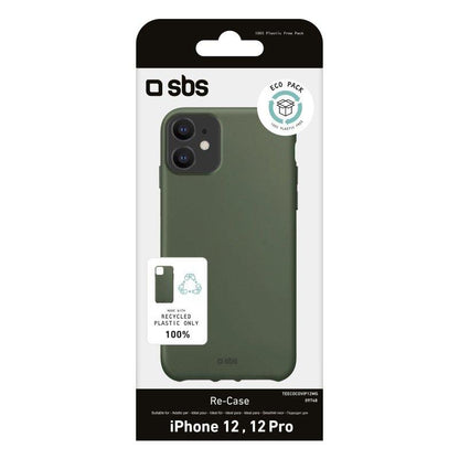 Funda de plástico reciclado para iPhone 12 / iPhone 12 Pro verde SBS