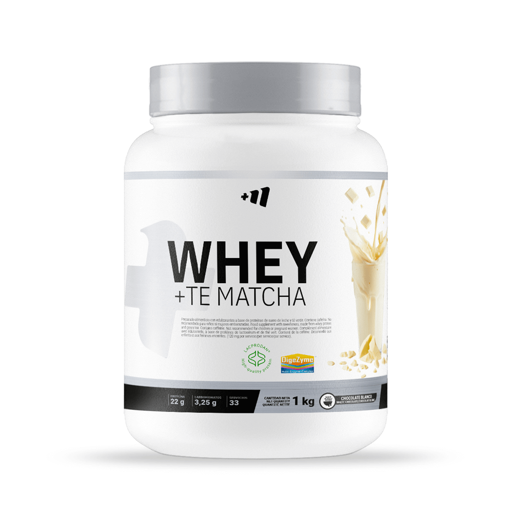 Whey + Te Matcha - 1kg - Chocolate Blanco - Proteina De Suero - Masmusculo_0