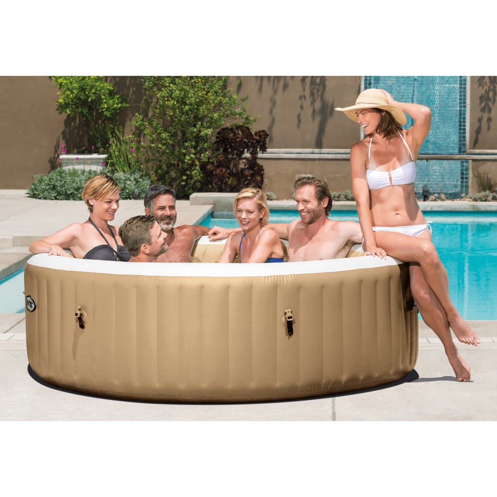 Intex Bañera De Hidromasaje Redonda Purespa 6 Personas 216x71 Cm_1