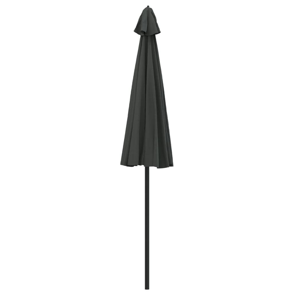 Vidaxl Sombrilla De Jardín Con Palo De Aluminio Gris Antracita 270 Cm_3