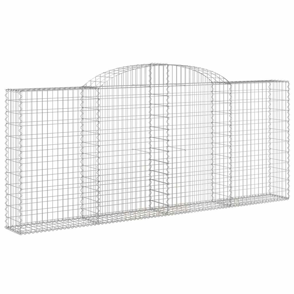 Cestas Gaviones 20 Uds Forma De Arco Hierro 300x30x120/140 Cm_2