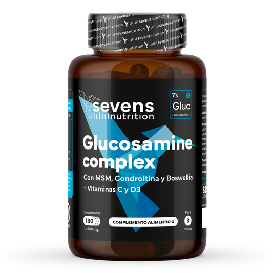 Glucosamina Con Condroitina, Msm Y Boswellia + Vitaminas C Y D3 De Sevens Nutrition. Cuidado De La Salud Articular.