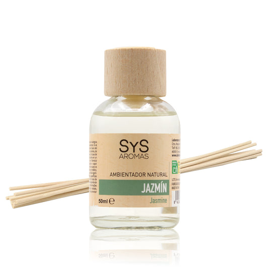 Ambientador Mikado Jazmín SYS Aromas 50 ml | Aroma Floral y Delicado | Relajante y Elegante_0